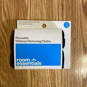Room Essentials, From Target, Black Reusable Makeup Cloths